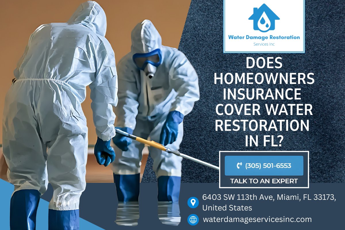 damagesrepair's tweet image. 💧Does homeowners insurance cover water restoration in FL? Sudden damages like floods or burst pipes often do! Trust Miami Water Damage Restoration Services Inc in Miami for expert help. 

Visit: maps.app.goo.gl/wbEEfT1JaRiVhV…

#MiamiWaterDamage #WaterRestorationFL #HomeInsuranceTips