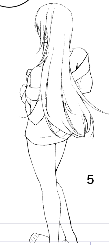 鋭意制作中の、ただただ可愛いOLちゃんの線画たち 