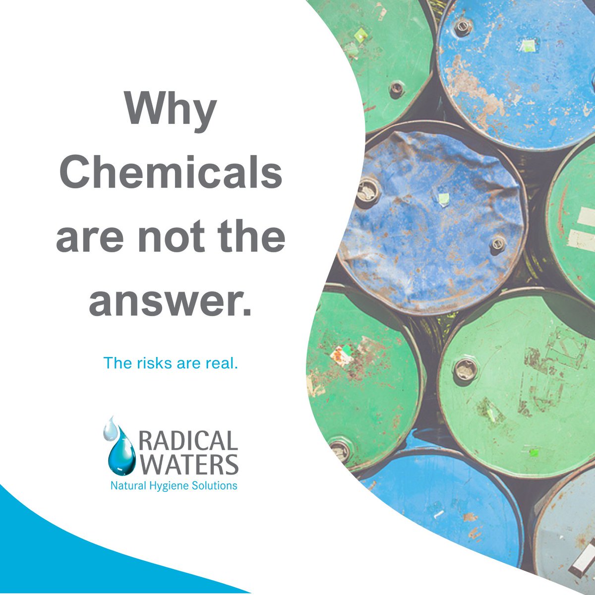 Harsh chemicals aren’t the answer to food and beverage hygiene.

Radical Waters’ ECA technology uses only water, salt, and electricity to deliver powerful, sustainable sanitation - no compromise on safety or performance.

Clean science. Real sustainability.

#ECA #FoodSafety
