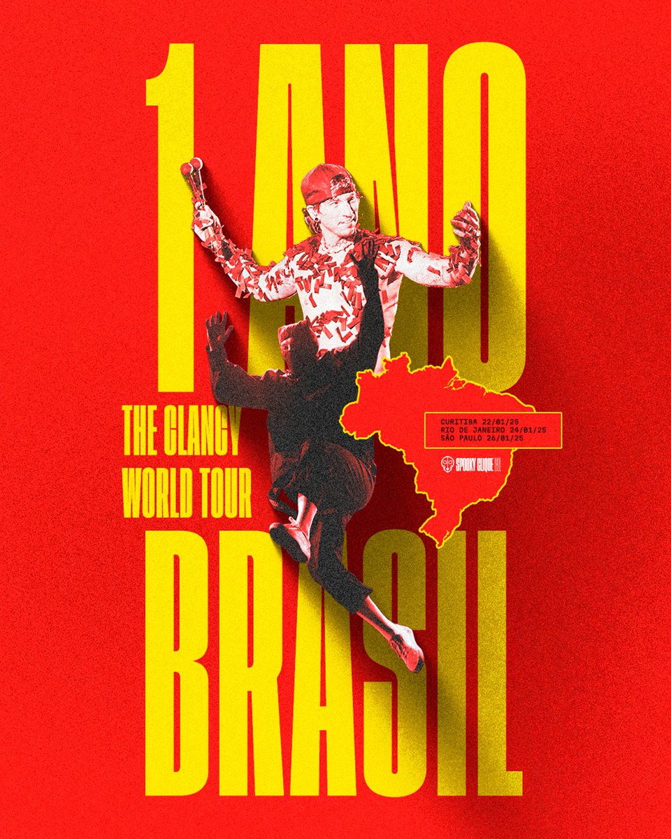 spookycliquebr's tweet image. Há 1 ano, @twentyonepilots chegava ao Brasil com a The Clancy World Tour, com três shows emocionantes em Curitiba, Rio de Janeiro e São Paulo. 🇧🇷

Em qual vocês estavam? Relembrem postando registros e nos marquem! 📸