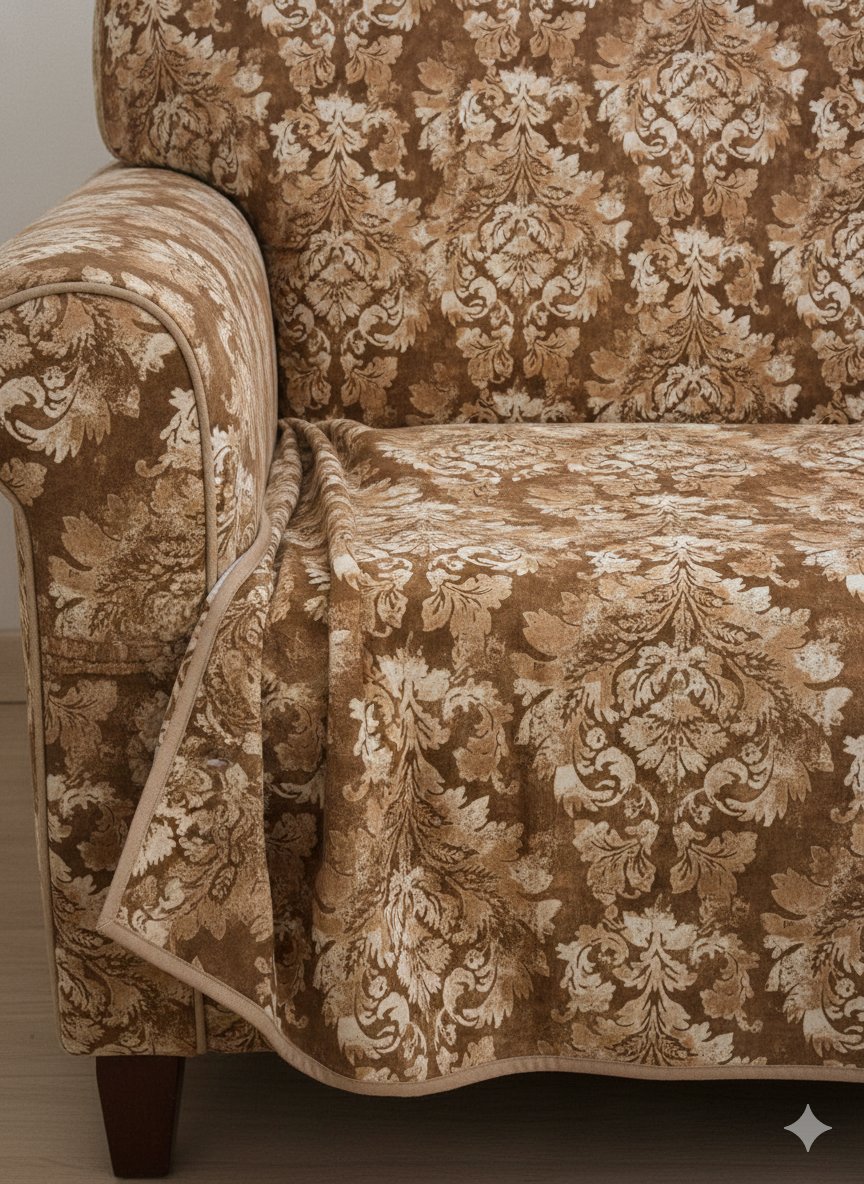 FabricFactoryIN's tweet photo. This suede lycra print features an ornate, vintage-inspired damask motif that feels rich and tactile.
A classic baroque damask pattern with flowing acanthus leaves and soft scrolls,https://t.co/RXKXxwLnz6 
#suedeprint #interiordesigninspo #homedecoration #upholstery https://t.co/B3SZVz1dCv