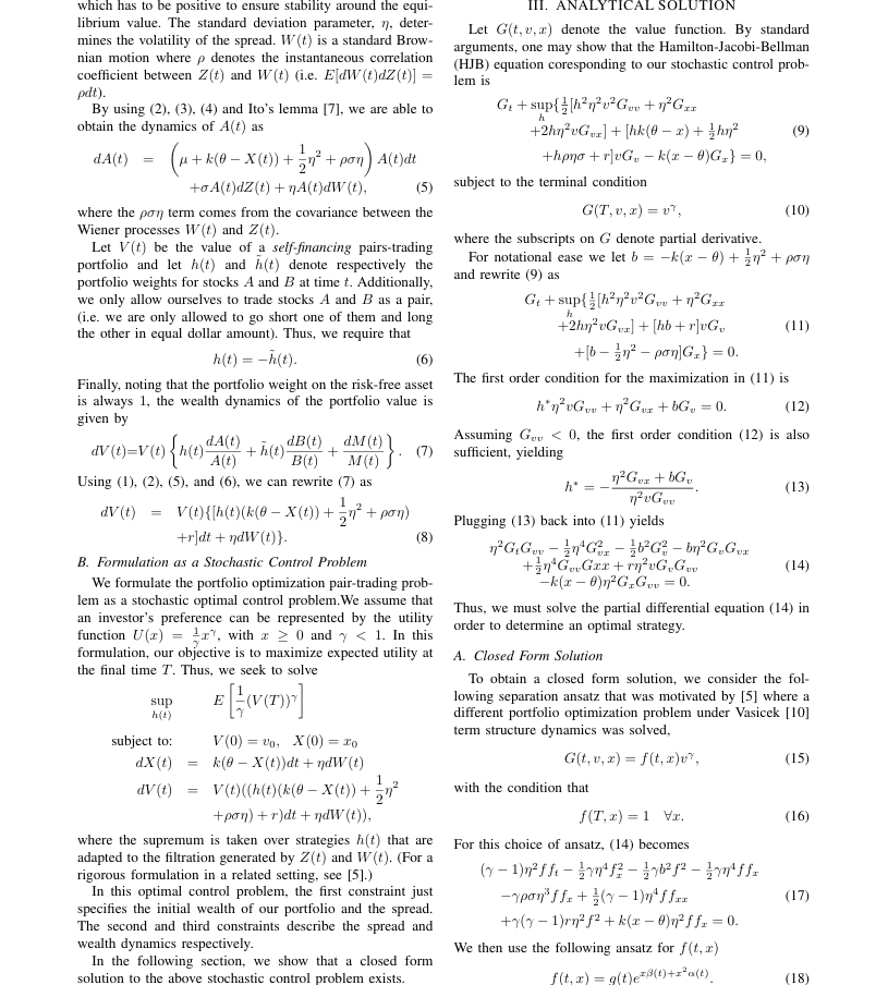 ito_process's tweet photo. Exploring statistical arbitrage across the SP500.
Pairs trading with OU-modeled spreads and Cartéa-optimized bands to capture mean-reversion efficiently.

(Based on key research papers 📄)

#QuantTrading #AlgoTrading #SP500 #PairsTrading https://t.co/JlUzgzhUAg