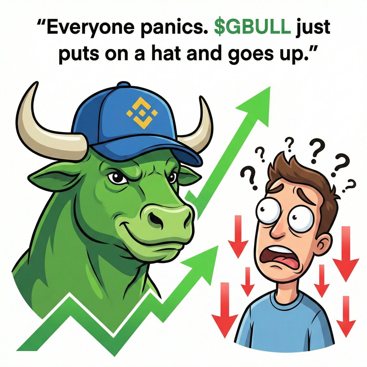 SimpAgatha's tweet photo. Don't panics it just a little down trend 🤣 $GBULL @greenbullbsc #bnbchain #memecoin #bscmeme $GBULL #memecontest https://t.co/HfLNSFbIBB