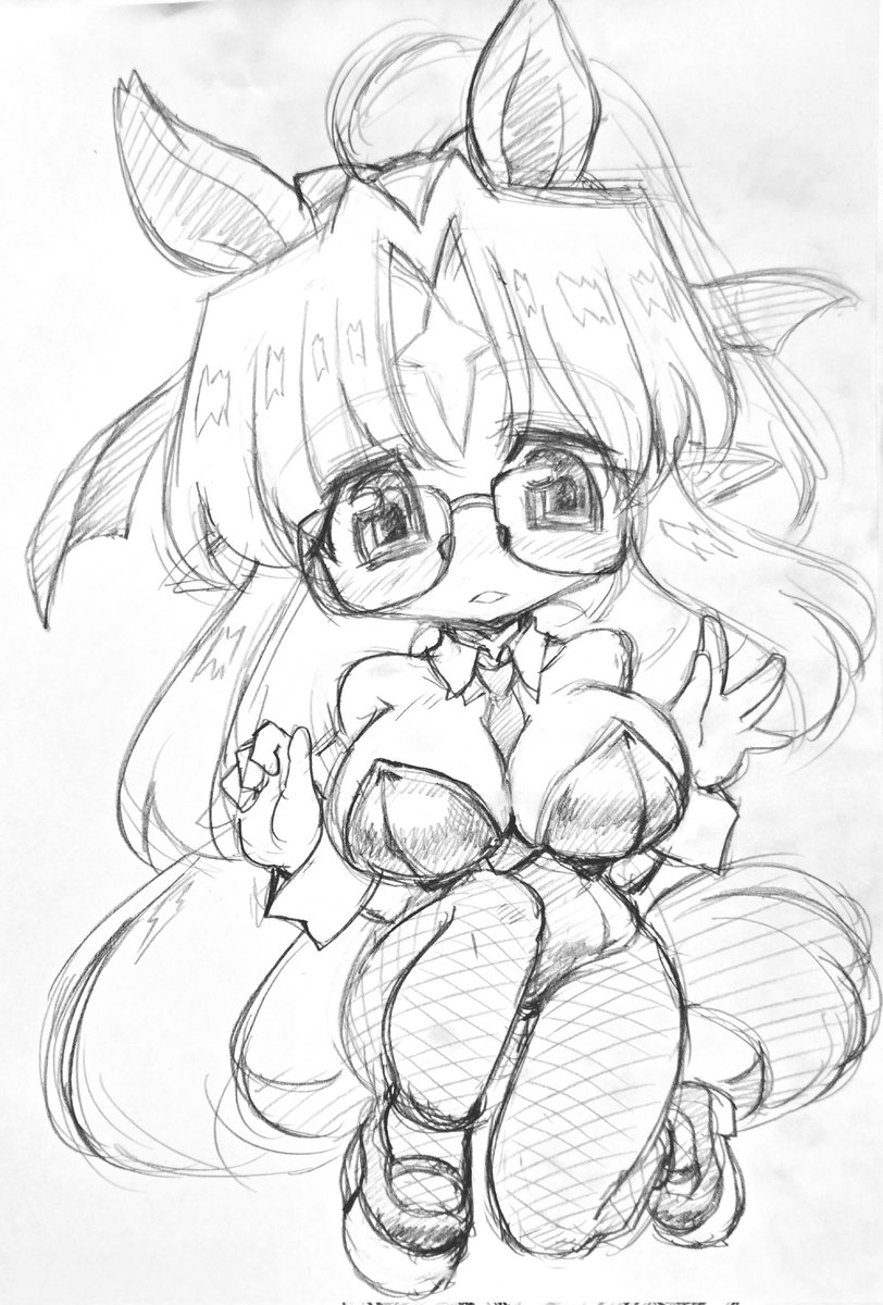 #眼鏡っ娘を見るとストレスが減るらしい
うちのこ眼鏡 