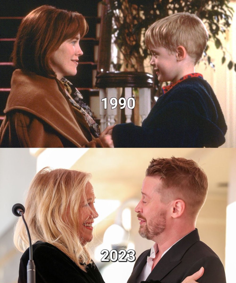everymovieplug's tweet photo. A truly wholesome moment between Catherine O’Hara and Macaulay Culkin. https://t.co/7fy8b50qEz