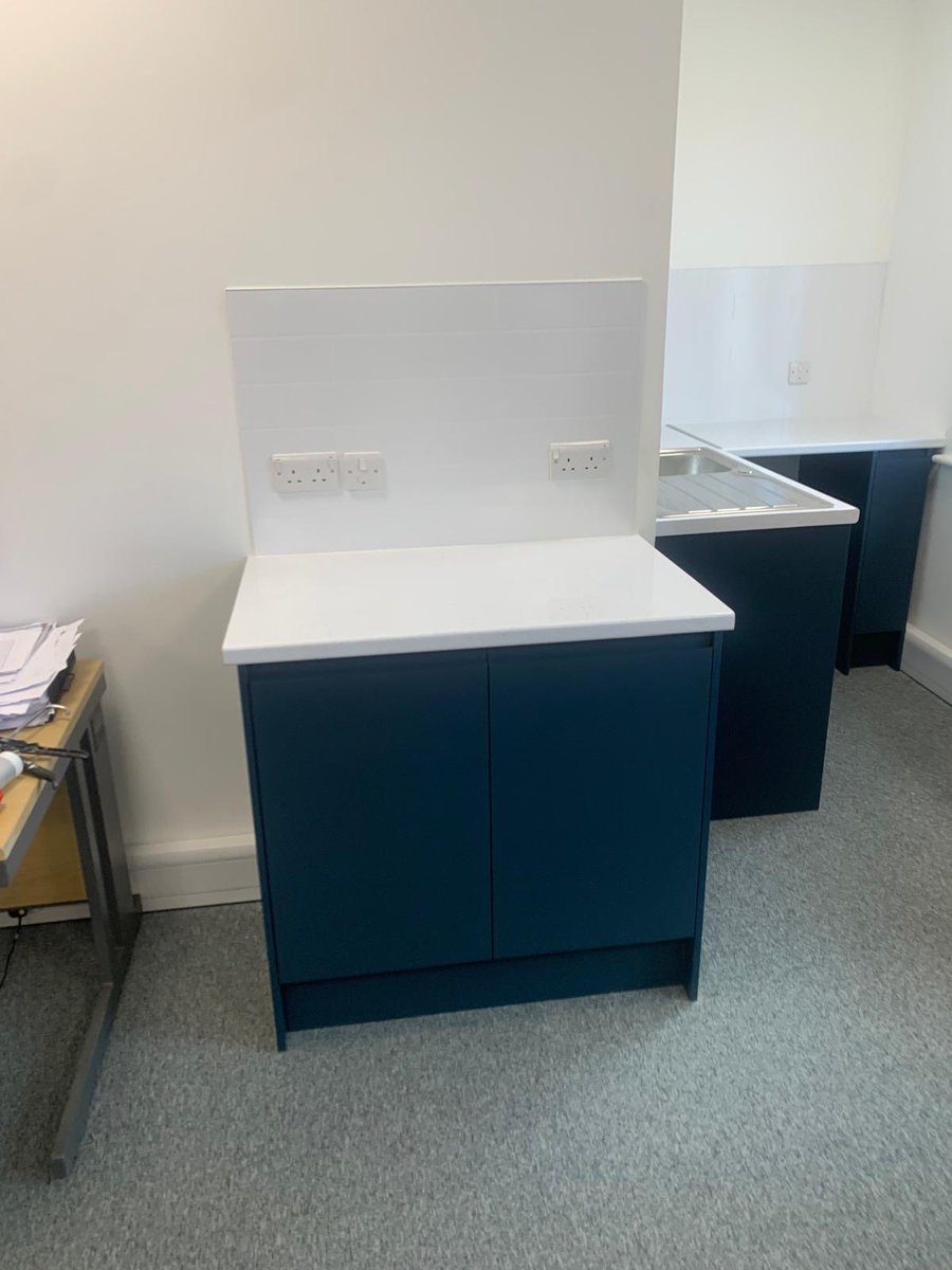 PSRefurbishment's tweet photo. #ThursdayThoughts What makes a good, small #workspace #teapoint? Adequate storage, easy to clean surfaces, non slip flooring, access to water, providing food waste/recycling/general waste bins  #refurbishment #fitout https://t.co/EhIHVq9j9Y