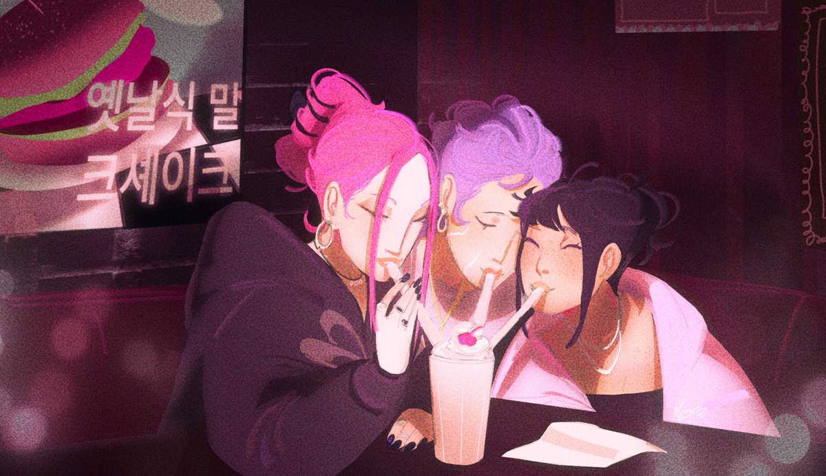 aklianooo's tweet image. The girls are on a date!! #kpdh #polytrix #huntrx