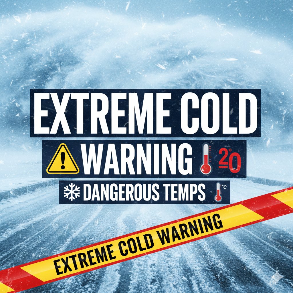rahman_sai98093's tweet photo. EXTREME COLD WARNING
Dangerously cold temperatures are expected
✅ Stay indoors if possible
✅ Wear layers, cover face & hands
✅ Check on kids, elderly & pets
✅ Don’t leave anyone in a car
More New Link : https://t.co/t6zJ042ytb
#ExtremeColdWarning #WeatherAlert #StaySafe https://t.co/aarlGrchVA