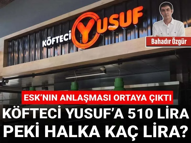 Et ve Süt Kurumu'nun anlaşması ortaya çıktı

Köfteci Yusuf'a 510 lira, peki halka kaç lira?

✒️ Bahadır Özgür (<a href="/bahadir_ozgr/">bahadır özgür</a>) yazdı...
halktv.com.tr/makale/kofteci…