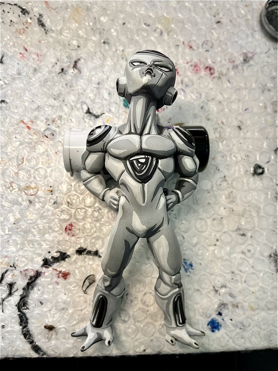 ドラゴンボール　フリーザ　リペイント　モノクロ ドラゴンボール フリーザ リペイント モノクロ ドラゴンボール