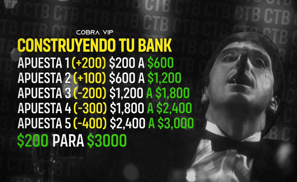 CobraVIP's tweet image. CTB Gratis🚨

¿Quien jala? Comenten ✌🏻🔥🐍

Con $200 hacer $3,000 en 5 sencillas jugadas.