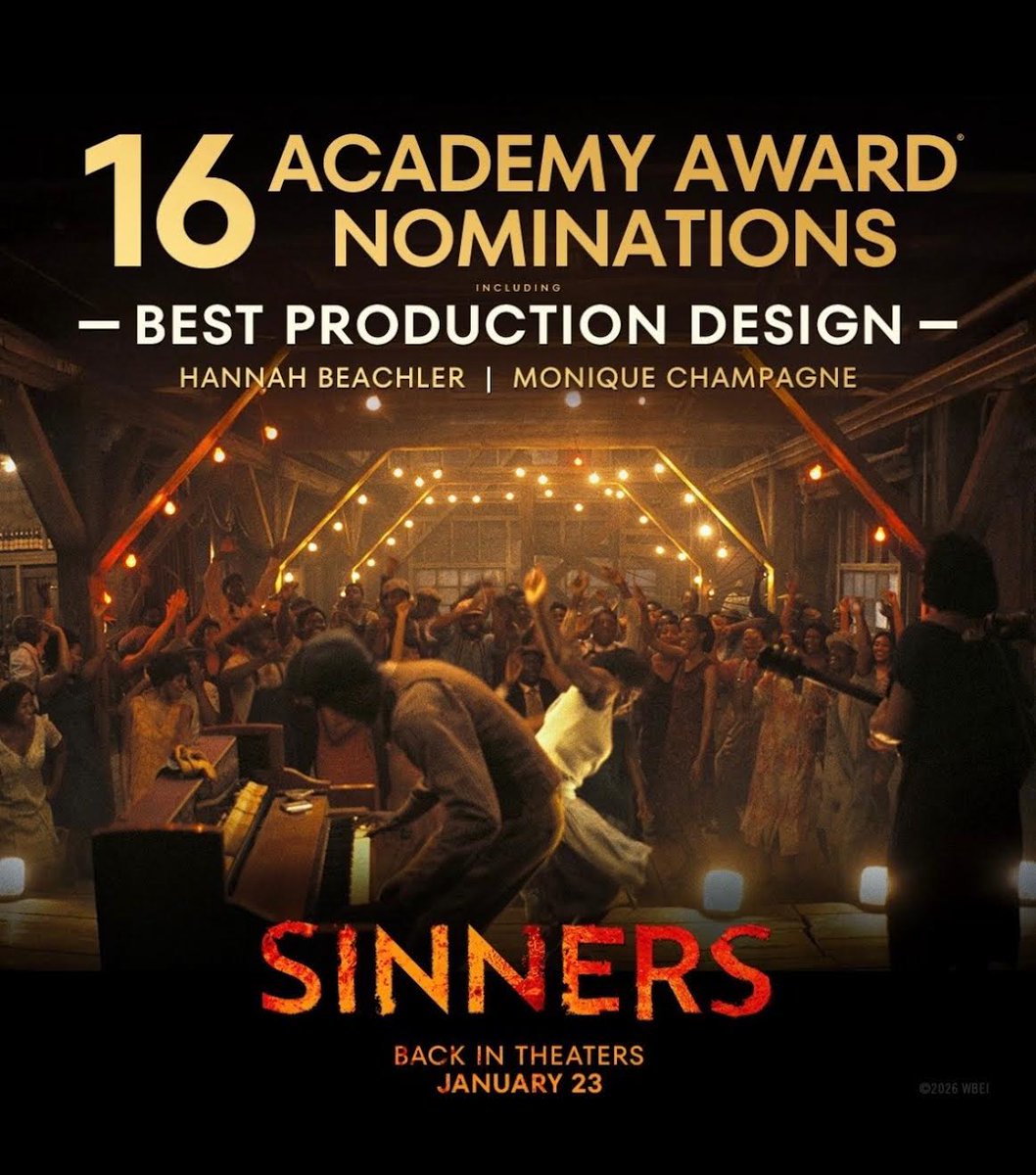 Y'all! Wow! So humbled, and grateful!  This is truly amazing.  Thank you to all the voting members of the Academy for this incredible, spectacular nomination, and for all the nominations for Sinners.  Thank you for feeling the love and reverence, and the ancestors in this film.