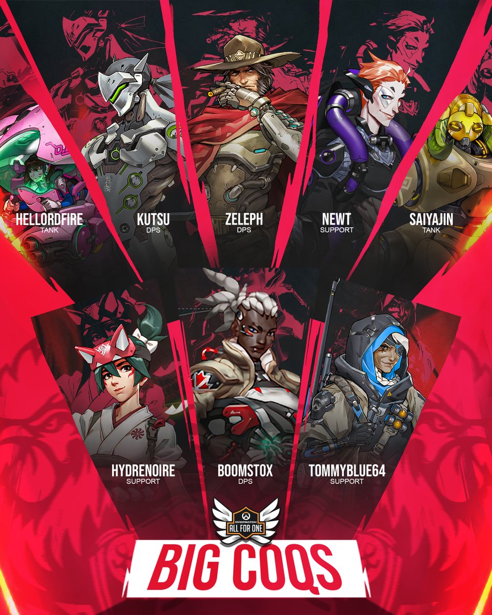 🚨NOS COQS REPRENNENT DU SERVICE 🚨

Nous sommes très heureux de vous partager notre roaster 2026!!🐓

🛡️: <a href="/hellordfire/">Hellordfire</a> // SAIYAJIN
🔫: KUTSU // <a href="/theocomte3/">theo comte</a> // <a href="/boomstox/">Boomstox</a> 
💊: HYDRENOIRE // <a href="/notbbg2/">BCGQS_Newt</a> // <a href="/Tom_Martins658/">Tom Martins</a>     

Rendez-vous très prochainement avec un seul objectif :