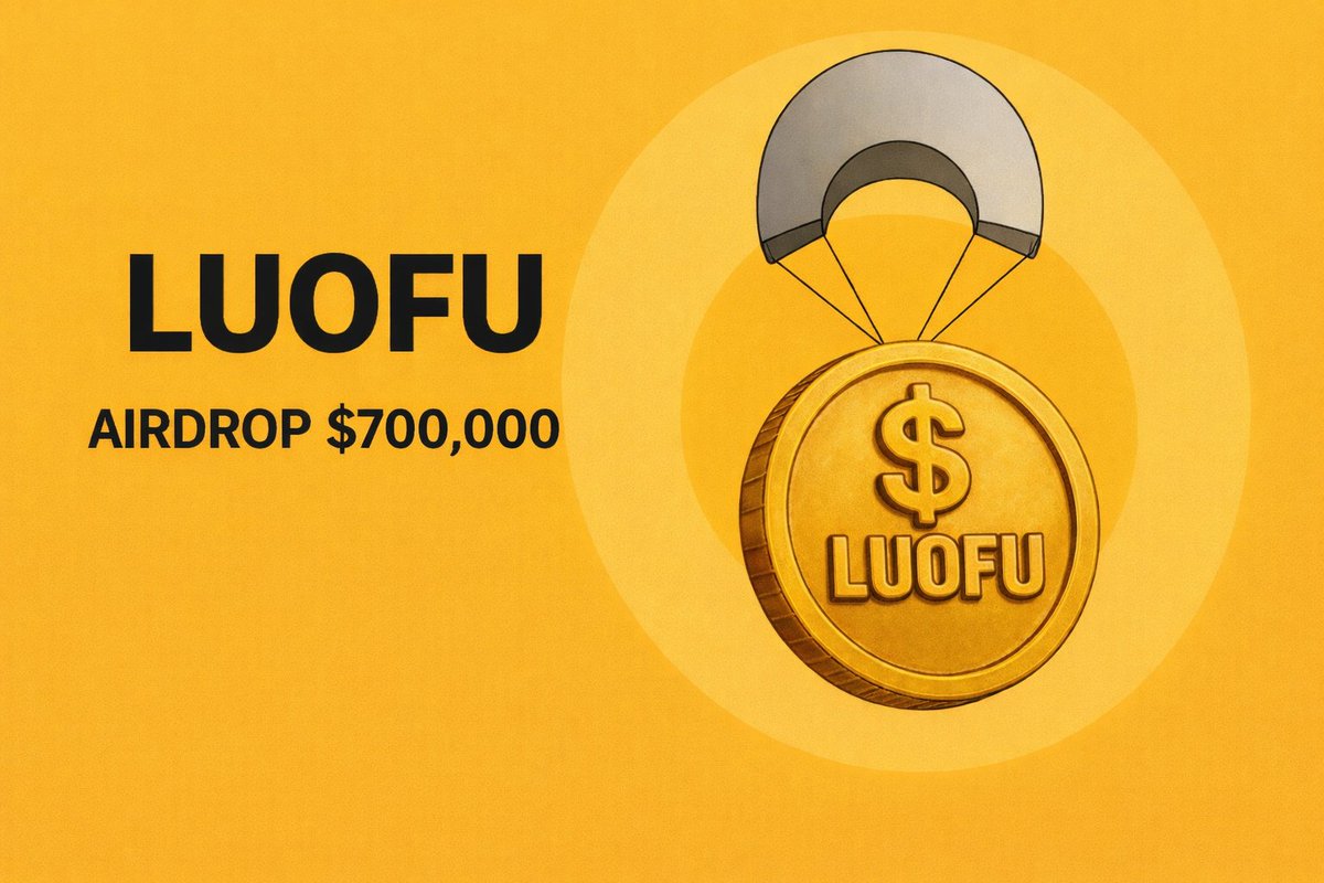 SolanaxLUOFU's tweet image. Claim $700,000 - $LUOFU airdrop for first 5000 🔥

$LUOFU will list January 25th on #Binance      #Bybit #OKX  #Bitget      #Mexc #Upbit #Kucoin

✅ Follow @SolanaxLUOFU 
✅ RT + Like
✅ Comments $SOL address

Distribution airdrop January 24th⏳