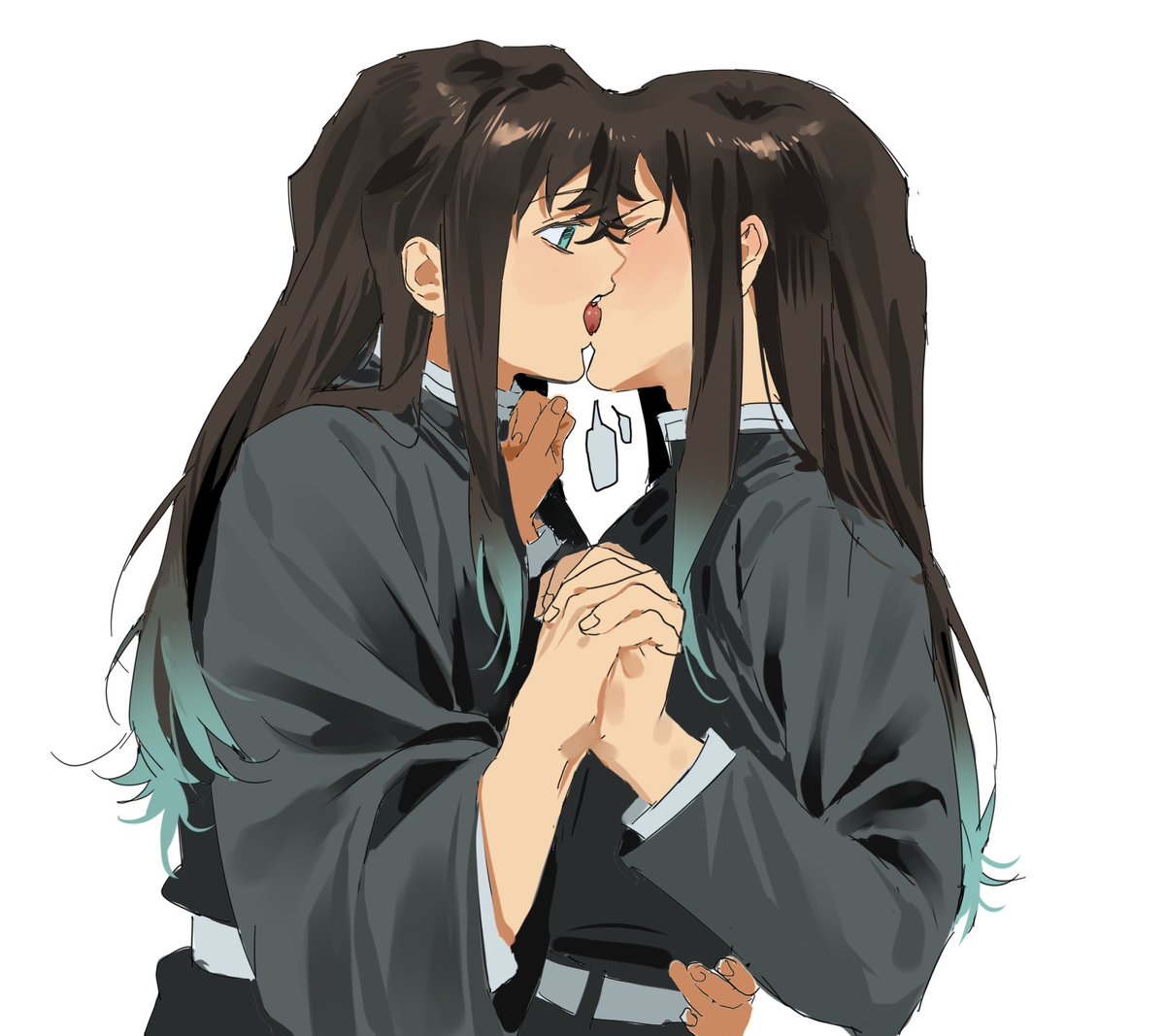 Kugai697139's tweet image. 我发现看正太亲嘴会很舒服
#鬼滅の刃