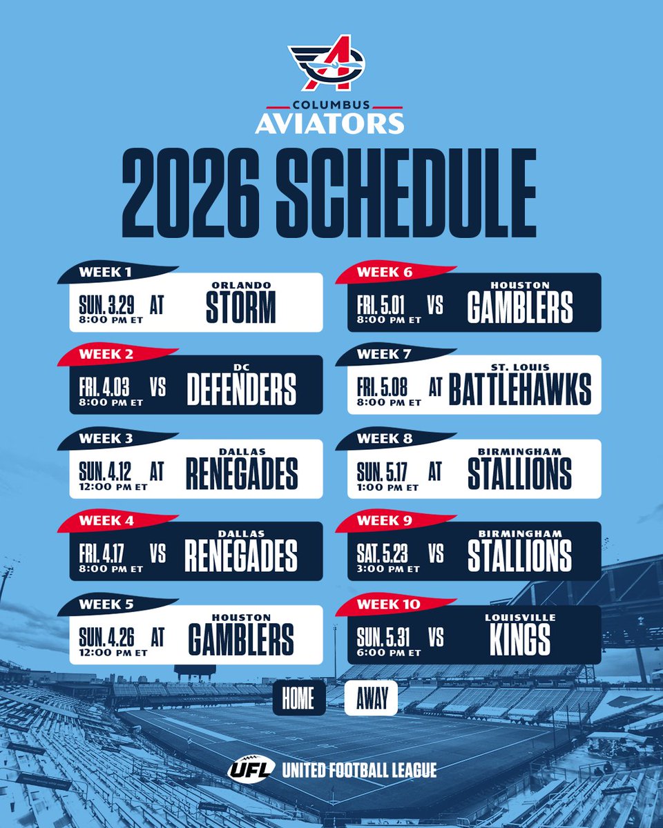 Columbus Aviators tweet media