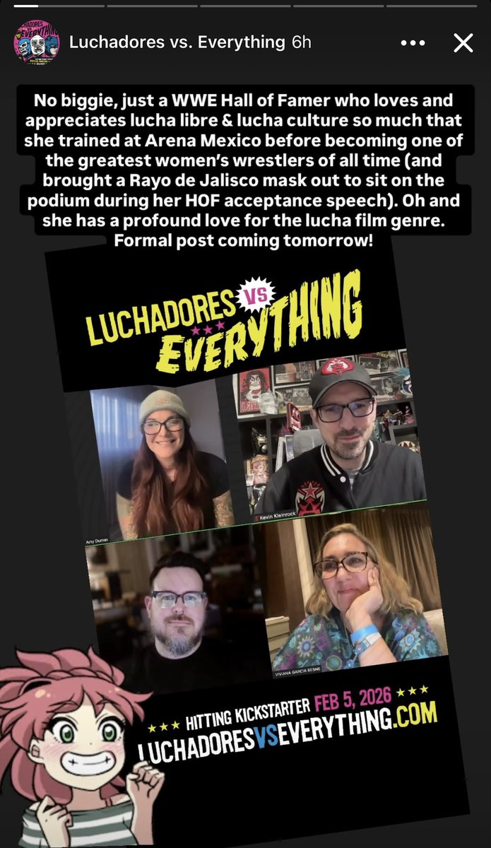 👀 super cool <a href="/luchadoresvs/">luchadoresvseverything</a> update coming today… 
2 weeks from the KS launch of the most incredible book on the lucha libre film genre ever created!