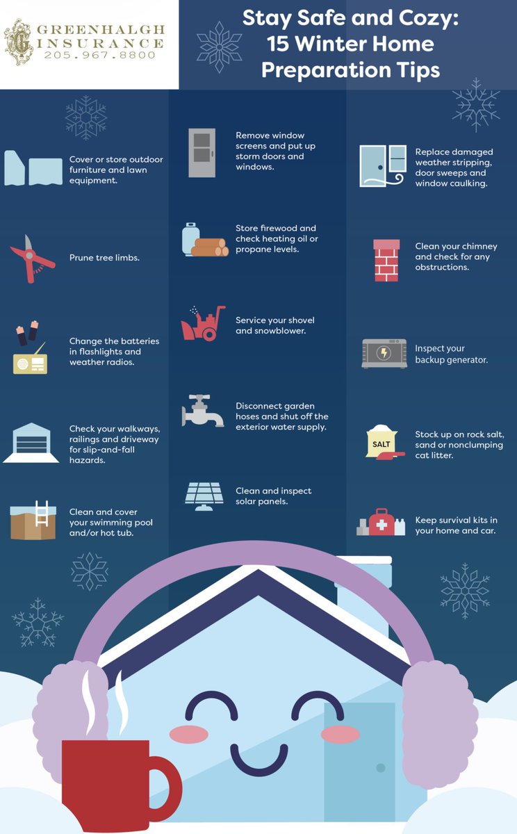 While forecasts now show less snow and ice than initially expected, winter weather can still bring risks to your home. 

These simple preparation tips can help keep you safe and protected all season long. ❄️❄️❄️
