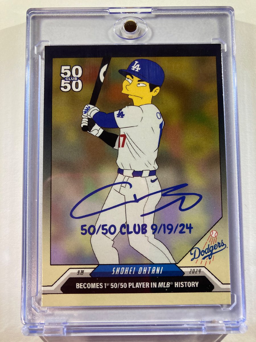 1218Sports's tweet image. 🎁Appreciation Day Giveaway🎁

Winner Announced Monday

🔥Shohei Ohtani “Simpsons” 1st ever 50/50 Club Facsimile Auto

To enter
1. Follow
2. Retweet
3. Like