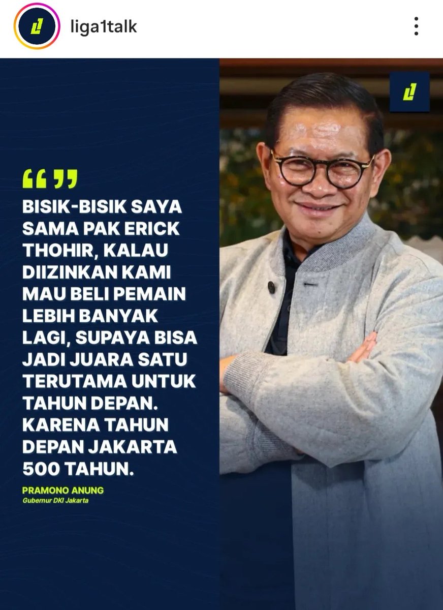 Kasih aja langsung piala nya pa <a href="/erickthohir/">Erick Thohir</a> 😂😂😂😂