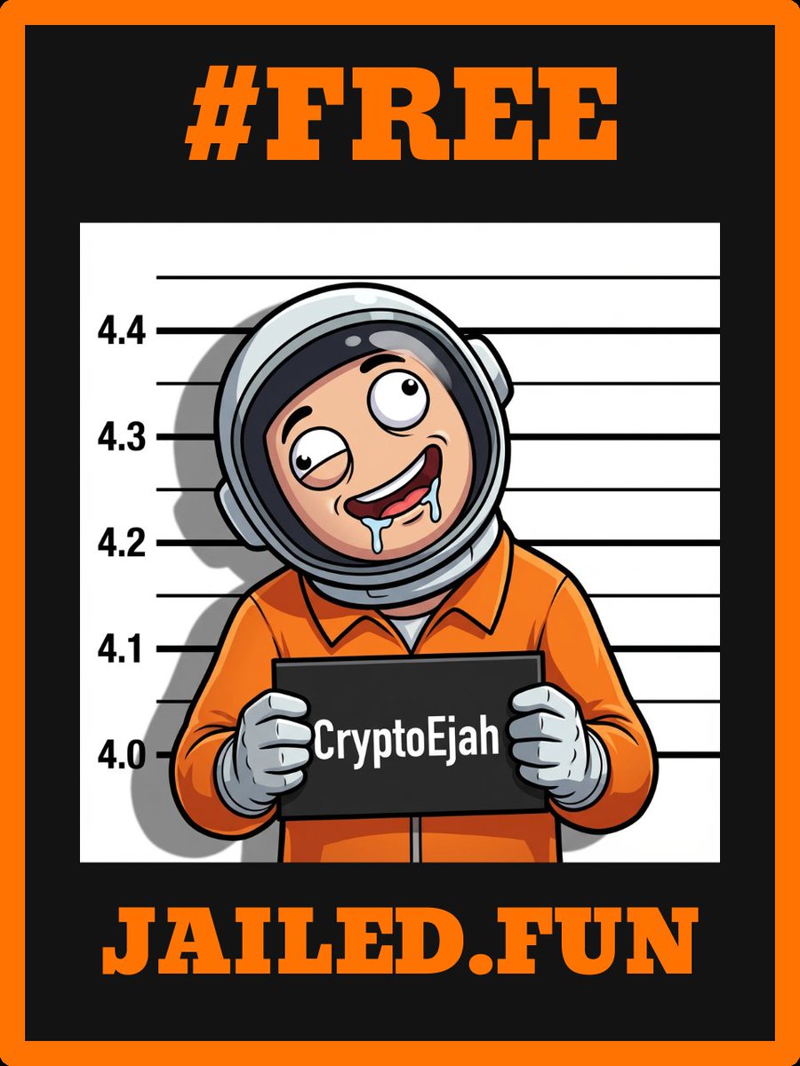 CryptoEjah's tweet photo. i got life sentence 😭💀

moving into @Jaileddotfun soon

[ drop your mugshot here👇] https://t.co/3DgVNs7tia