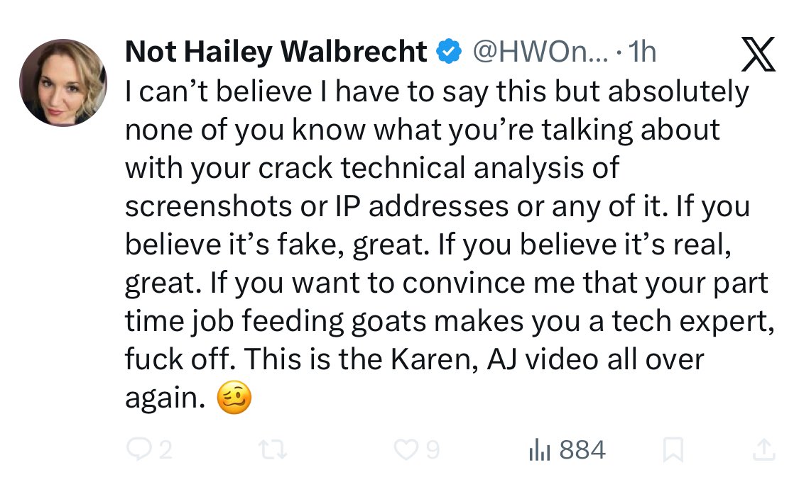 Gee, who is surprised this idiot is popping up again to defend and run interference for Meredith. 

Mr. fake revenge porn DM screen shots himself. 

Sorry Jason you wrong…