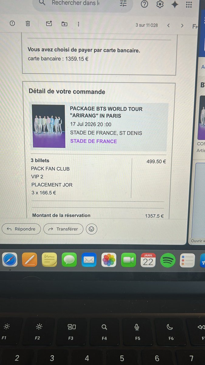 baroux_irl's tweet photo. 3 places VIP pour BTS j’suis trop heureuse !!!!🎉🎉 https://t.co/Ta6dydLowD