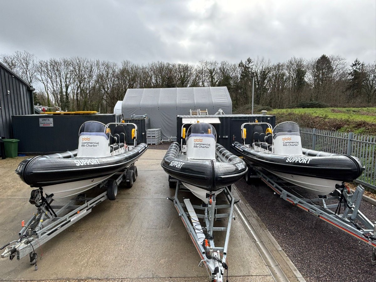 Our multi-role vessel Ventura and three open RIBs are heading to Northern Poland for a cable landing project.

Thanks to the CRC team, Elvy international haulage and Evans crane hire for the rapid turnaround.

#CableLanding #OffshoreSupport #RIBOperations