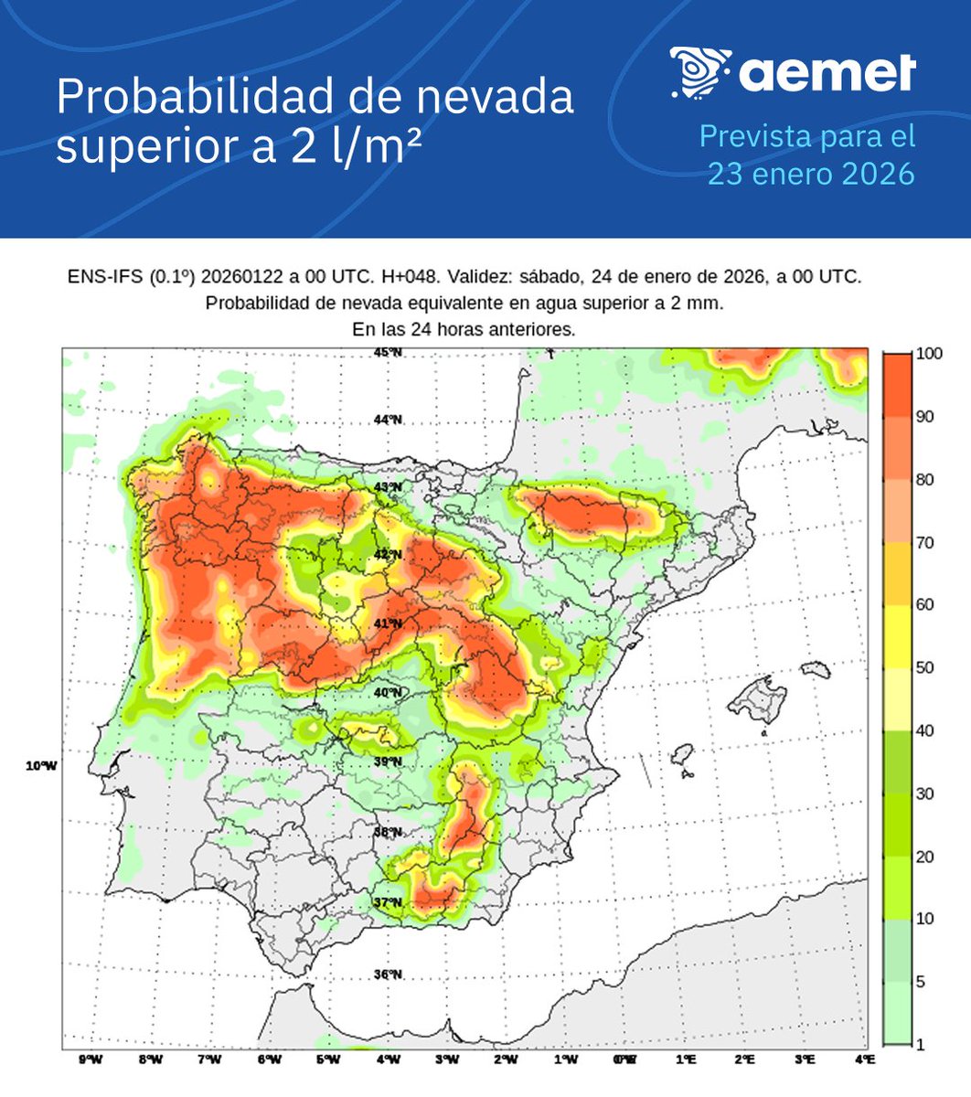 AEMET_Esp's tweet photo. ⛄️ La borrasca Ingrid provocará nevadas en cotas bajas, sobre todo en el noroeste peninsular.

➡️ Nevará en forma de chubascos, que pueden acumular varios centímetros en el suelo en poco tiempo.

➡️ Puede haber dificultades en la circulación. Consulta el estado de las carreteras. https://t.co/WB3VsJCnoj