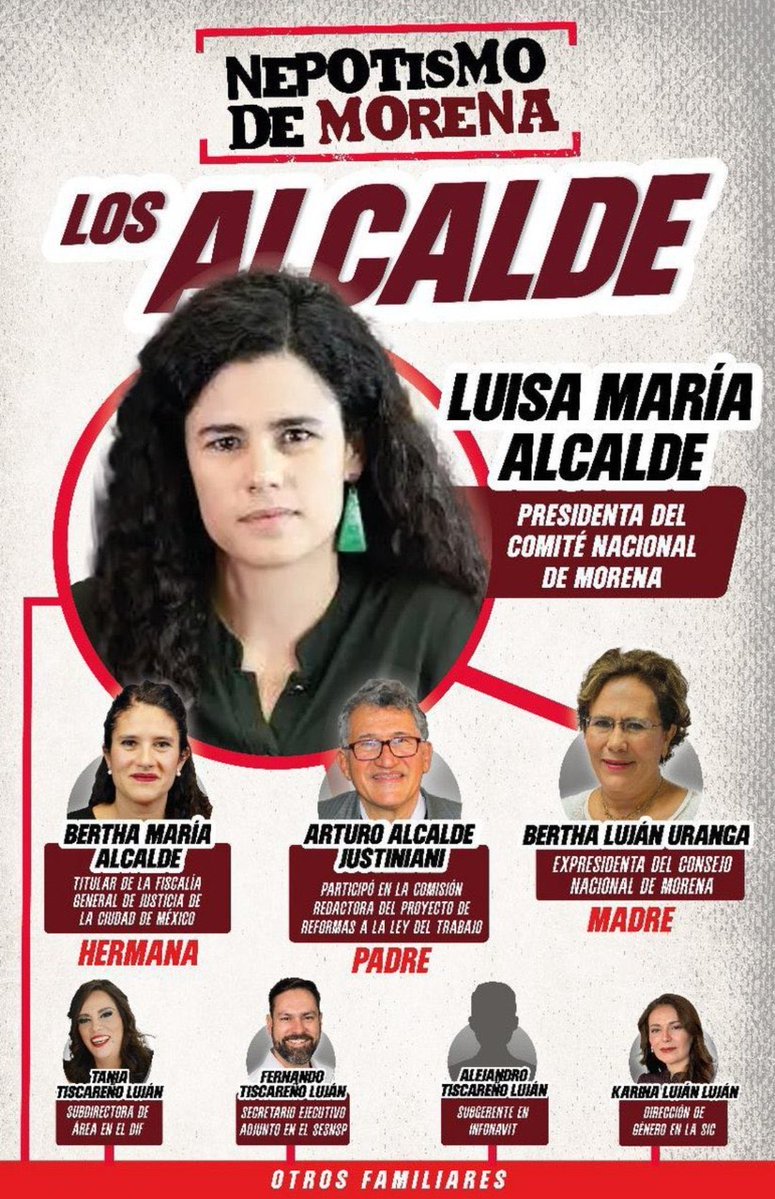 <a href="/LuisaAlcalde/">Luisa Alcalde</a> <a href="/Claudiashein/">Claudia Sheinbaum Pardo</a> Como anda la mera mera del nepotismo 4Teista 😂
