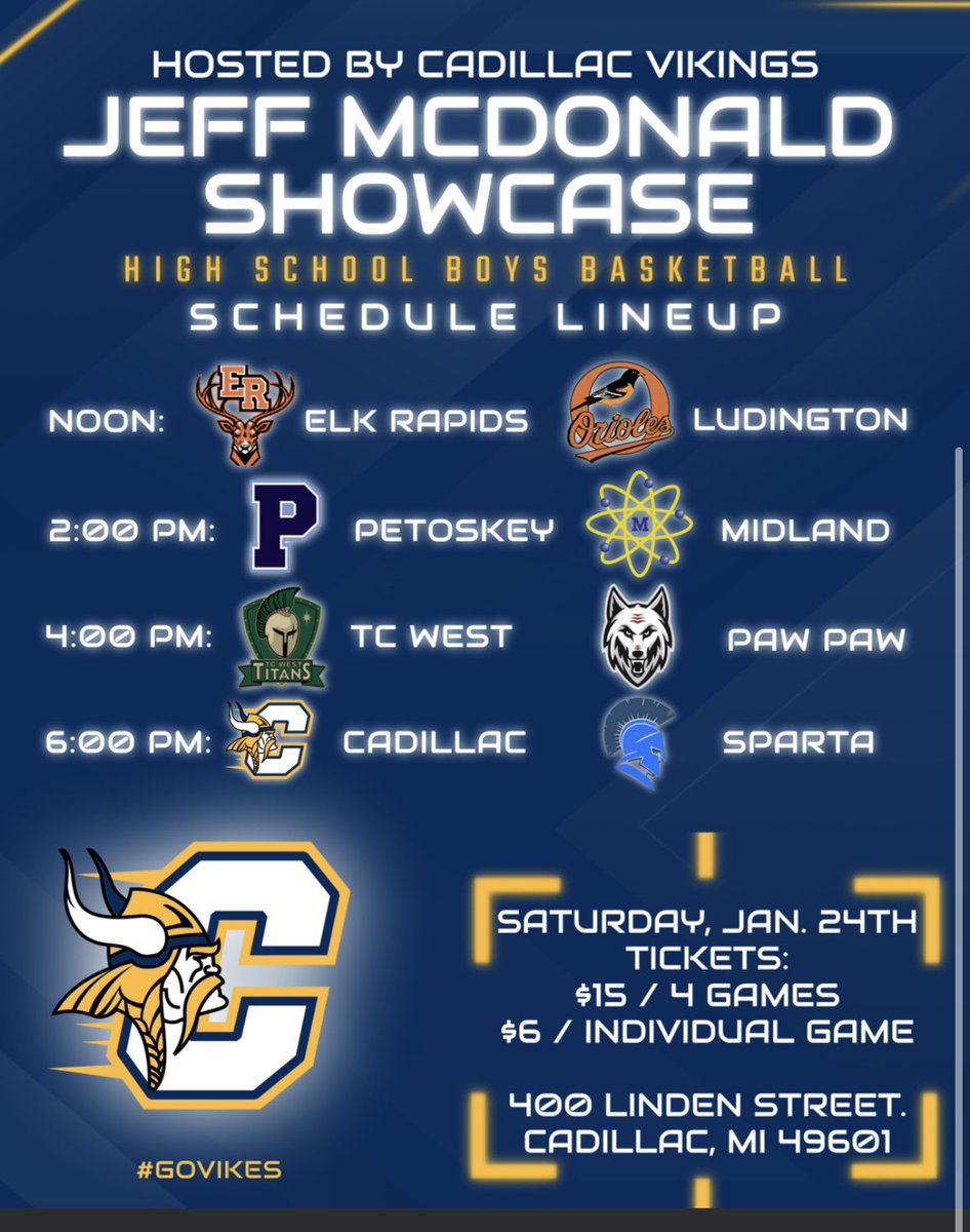 Cadillac Basketball tweet media