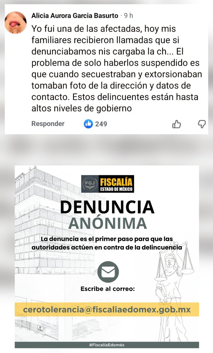 Señores, el problema es mucho mas grande de lo que parece, intimidan porque saben que si las denuncias llegan a la gente correcta, si se meten en problemas, entiendo que el miedo es demasiado, se que hay víctimas que se han ido del pais, pero los que no podemos hacerlo, tenemos