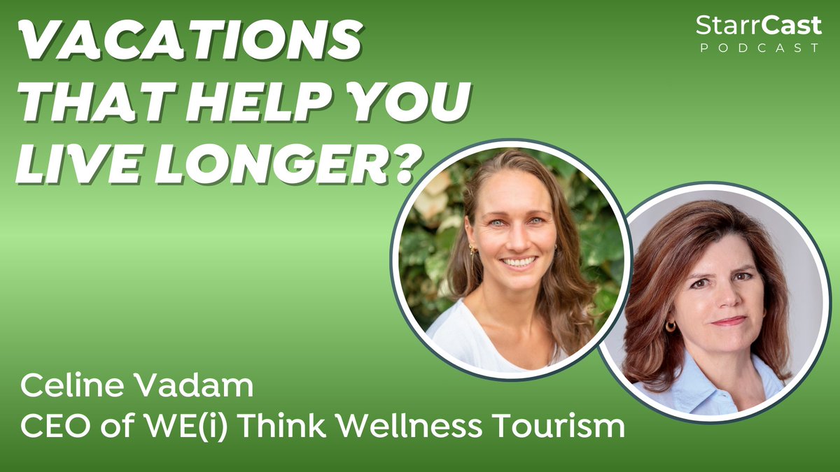 StarrTalk's tweet image. Wellness tourism isn’t a trend—it’s a longevity strategy. New StarrCast with Celine Vadam of WE(i) Think Wellness Tourism.
Please tune in here 👉bit.ly/4q3kFm0  
#LongevityScience #WellnessTravel #HumanConnection #StarrCast #BlueZones #wellness #spa #hospitality #travel