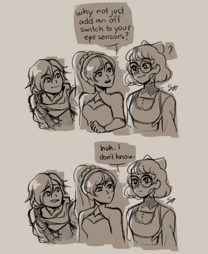 kinuhanino's tweet photo. like a switch ! #rwby #frosensteel https://t.co/U1AdFkktDS