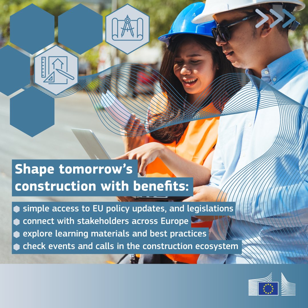 EU_Growth's tweet photo. 🏗️ Ready to transform Europe’s construction ecosystem?

With the #EUConstruction Platform, you can:

✅ share your pledges
✅ stay aligned with EU policies
✅ discover funding opportunities

Explore now! 👉 https://t.co/lL5Ph7eHZe https://t.co/oOpB1nlBDV