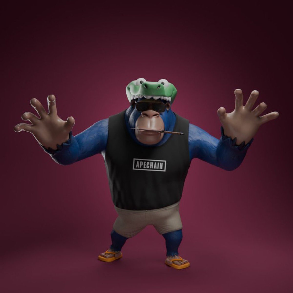 To celebrate the <a href="/TokenGators/">TokenGators 🐊</a> experience launch on <a href="/OthersideMeta/">Othersidemeta</a> today we have equipped all staked Geez with a Gator Hat.  
🦍🤝🐊