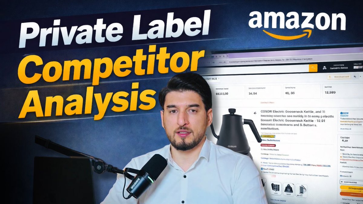 jawad_wafa90's tweet image. Private Label Competitor Analysis
 تحلیل رقبا برای برند خصوصى

youtu.be/csFg50wVPyA?si…

#privatelabel
#amazon