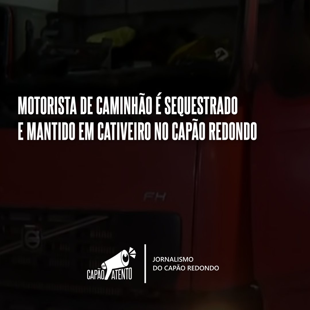 CapaoAtento's tweet image. Motorista de caminhão foi sequestrado e mantido em cativeiro no Capão Redondo por cerca de 9h. Ele transportava 24 toneladas de óleo de soja. Dois suspeitos foram presos; o caminhão foi recuperado, mas a carga não. Caso investigado pelo 89º DP.

#CapãoAtento