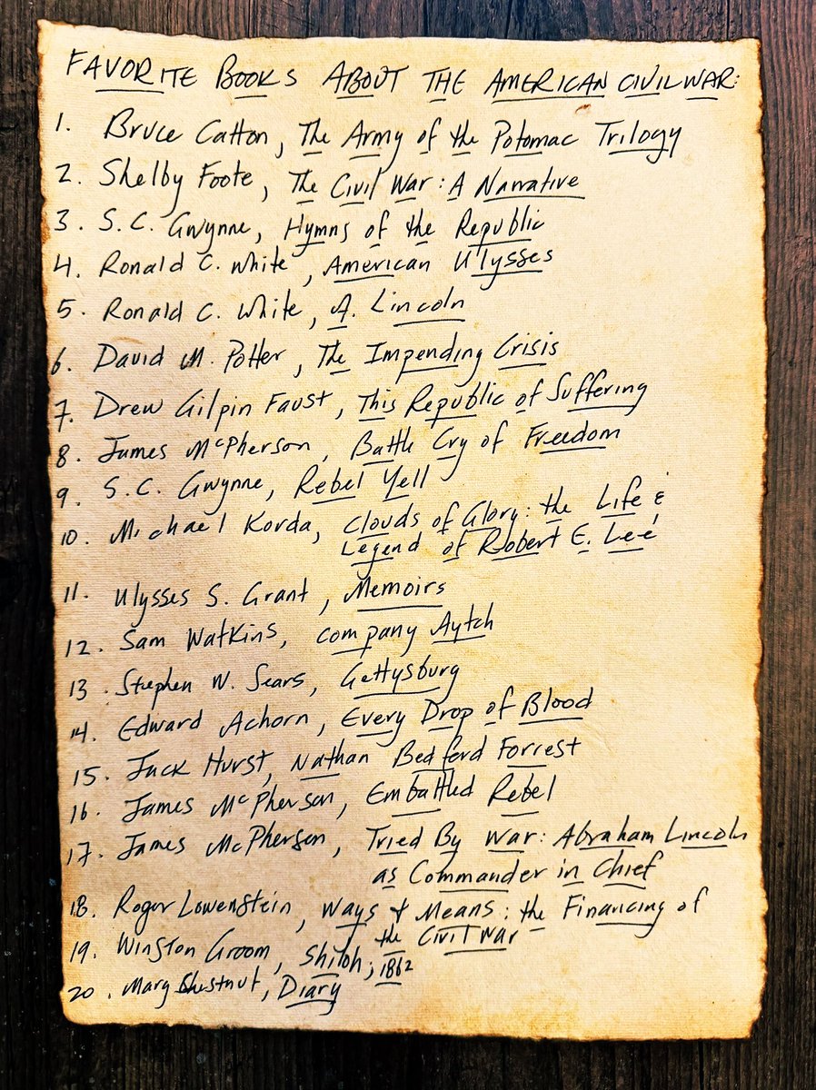 Here are my recommendations for books about the American Civil War: