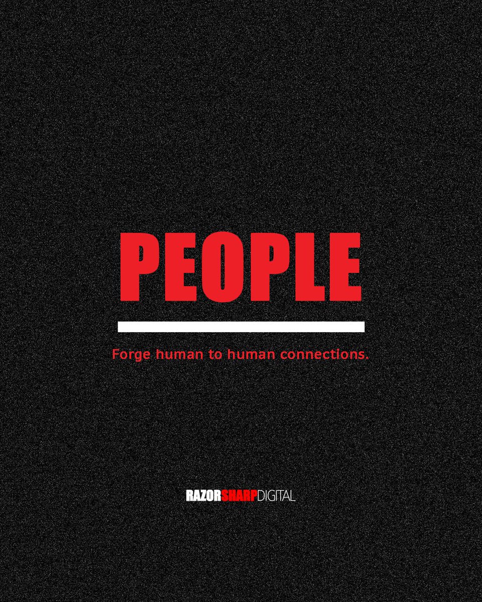 RazorSharpDigit's tweet photo. People over transactions. Always.

Real brands are built on trust, culture, and human connection—not shortcuts.

👉 Follow @razorsharpdigital for people-first marketing insights.

#PeopleFirst #HumanCentricMarketing #BrandBuilding https://t.co/eedhtH8C9r