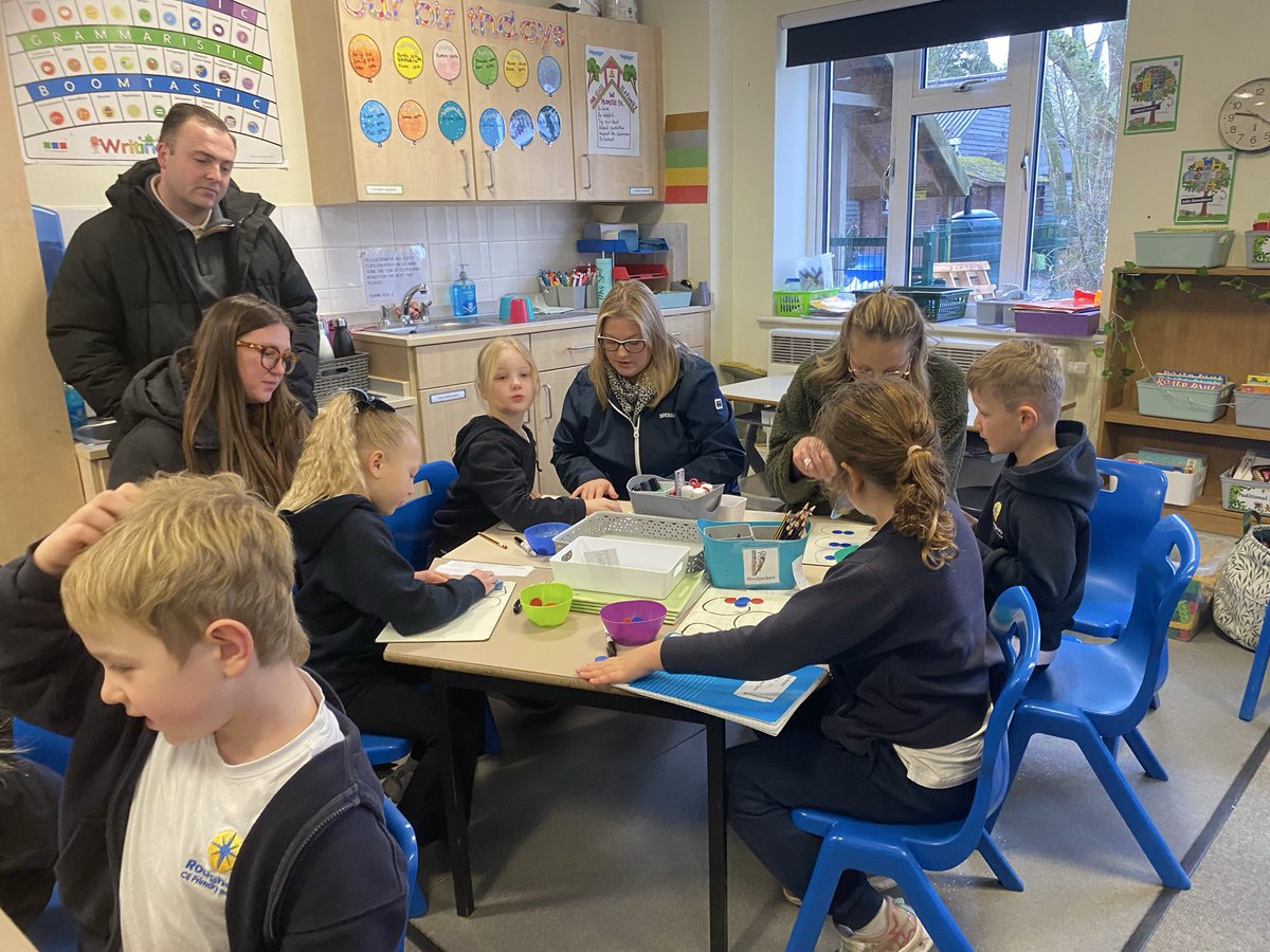 Learning together at our open maths lesson today. A great opportunity for everyone to experience how we teach maths at Rougham. Chunked lessons. I do, we do, you do. Concrete, pictorial and abstract. What did you spot!@TheTilian