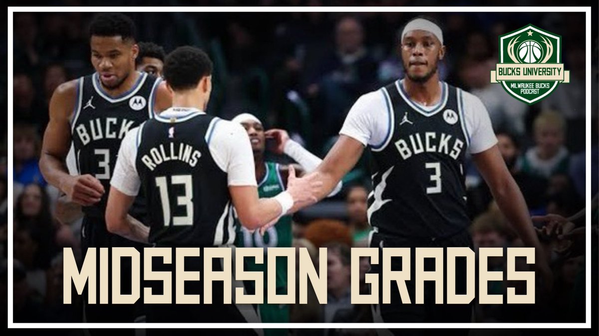 New episode: <a href="/nathanmarzion/">Nathan Marzion</a> and <a href="/Bucks_Breakdown/">Bucks Breakdown</a> discuss the last couple Bucks games and give out their midseason grades. 📝

Spotify: tinyurl.com/2cmjd7r9
Apple: tinyurl.com/2tsjeauk
YouTube: tinyurl.com/3z9t73nr