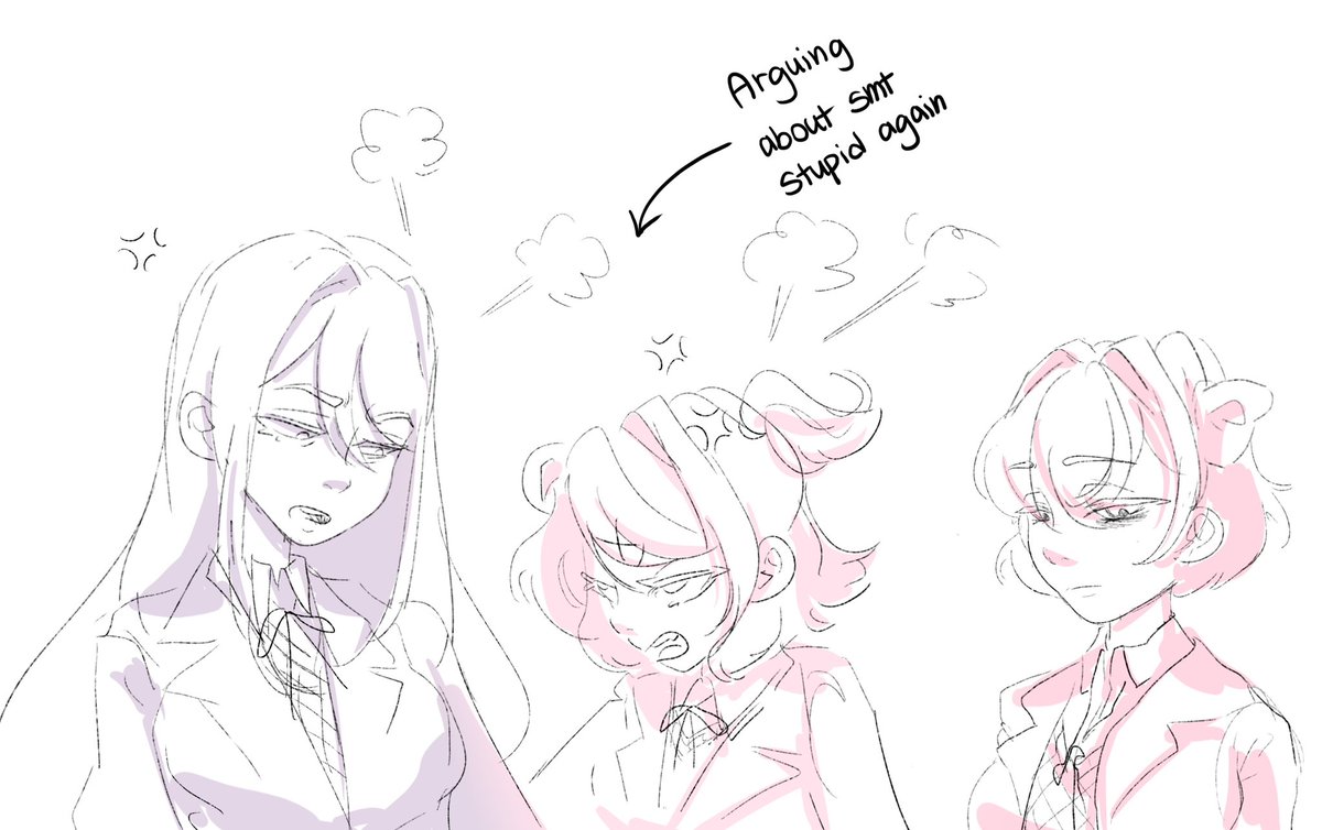 wormy_gums's tweet image. even a cinnamon roll can lose their patience 
#ddlc