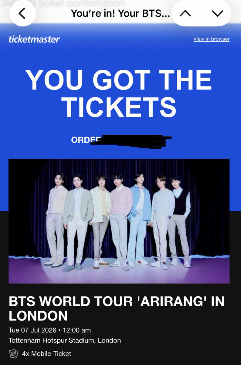 brattychimin's tweet photo. Both London days are secured 💜 https://t.co/GtfVzWLDnu