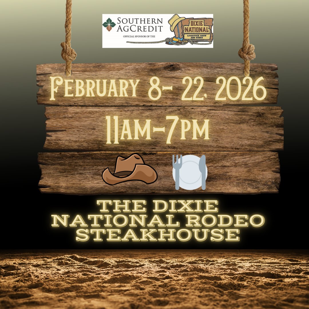 Heading to the rodeo? Be sure to grab dinner at the Dixie National Rodeo Steakhouse — a pre-show favorite! 🍽️
