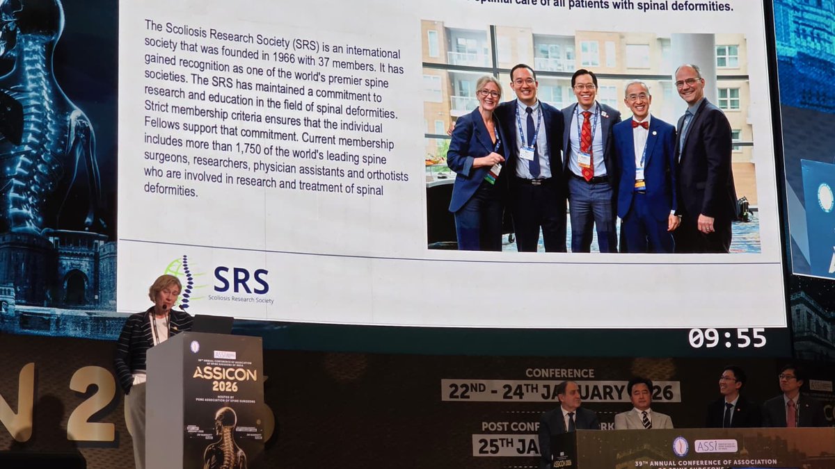 SRS_org's tweet image. Thank you to the Association of Spine Surgeons of India (ASSI) for having SRS at the Traditional Worldwide Course! #SRS #ScoliosisResearch #WWC @SpineASSI