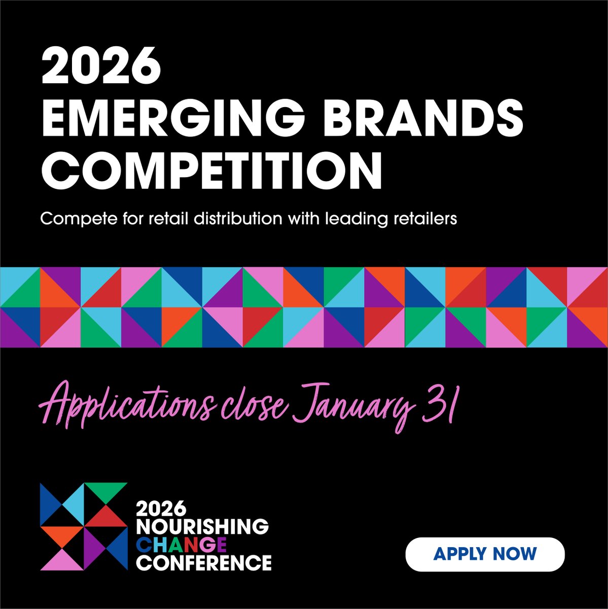 NChangeLive's tweet image. Emerging Brands Competition applications close Jan 31.

Apply now: nourishingchange.com/emerging-brands
