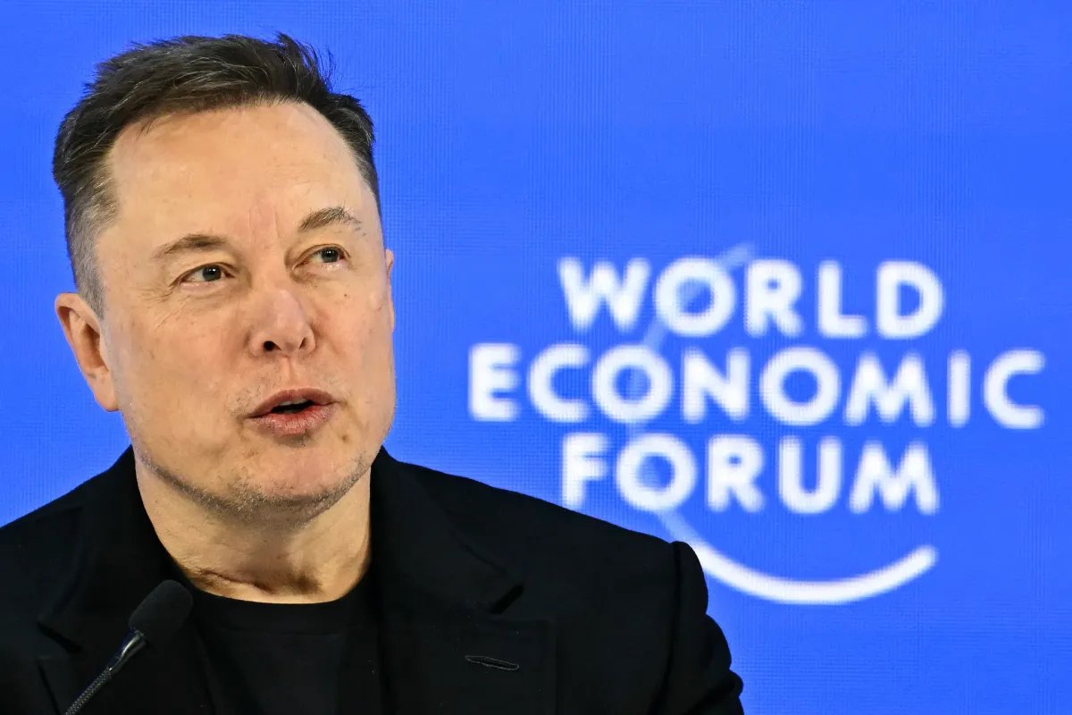 NextGenVisionar's tweet image. Elon Musk showing up at Davos for the first time, facing Larry Fink, after years of calling WEF an “unelected world government” that’s boring. This isn’t capitulation – it’s the tacit admission that real power levers are shifting to whoever deploys AGI, robots, and abundant…