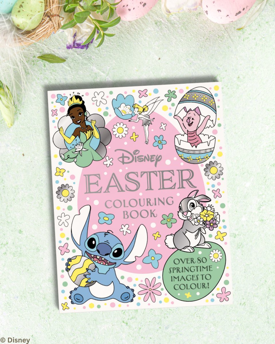 StudioBooks's tweet image. We're pleased to announce a brand new colouring adventure!

DISNEY EASTER COLOURING BOOK 🪺

Celebrate Easter with a new colouring book featuring 80 adorable images - from intricate patterns to scenes of characters hunting for Easter eggs! ✨

➡️ lnk.to/DisneyEasterCo…
