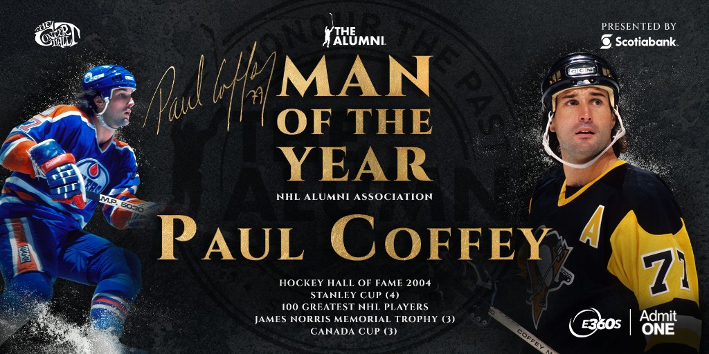 NHLAlumni's tweet image. Four-time Stanley Cup champion, three-time Norris Trophy winner, Hockey Hall of Fame inductee, one of the 100 Greatest NHL Players of all-time, and now, NHL Alumni Man of the Year. 

The NHL Alumni Association is proud to announce Paul Coffey as our 2026 Keith Magnuson 'Man of…